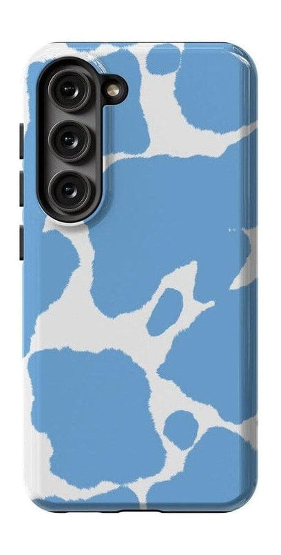 Current MOOd | Light Blue Cow Print Samsung Case Samsung Case Casetry Galaxy S22 Ultra