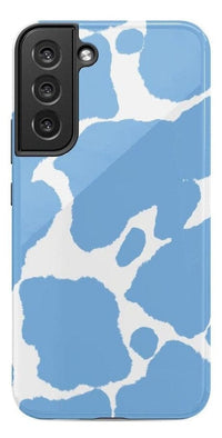 Current MOOd | Light Blue Cow Print Samsung Case Samsung Case Casetry Galaxy S22 Plus