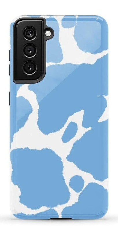Current MOOd | Light Blue Cow Print Samsung Case Samsung Case Casetry Galaxy S21