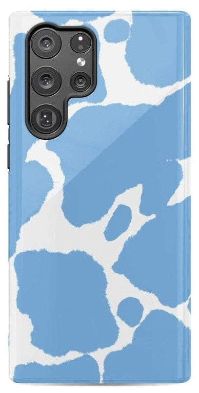 Current MOOd | Light Blue Cow Print Samsung Case Samsung Case Casetry Galaxy S23 Plus
