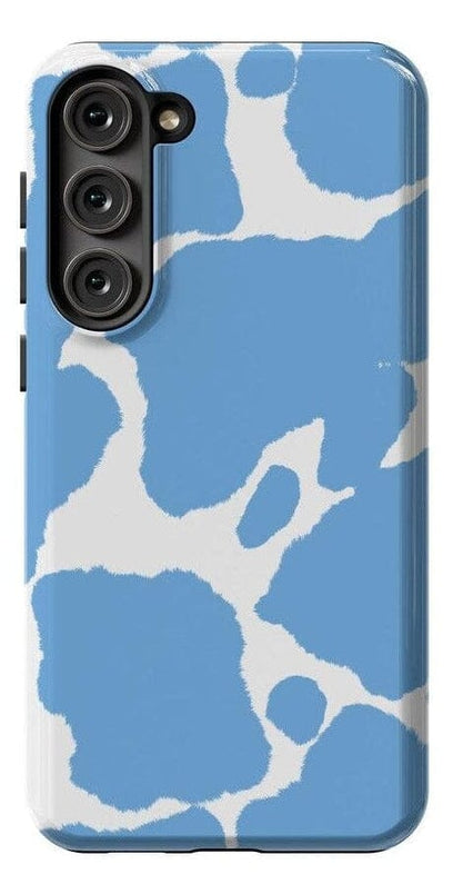 Current MOOd | Light Blue Cow Print Samsung Case Samsung Case Casetry Galaxy S23 Ultra