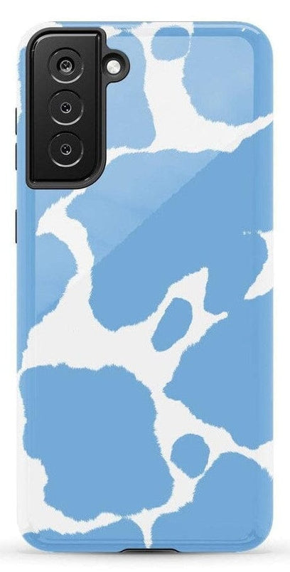 Current MOOd | Light Blue Cow Print Samsung Case Samsung Case Casetry Galaxy S21 Plus