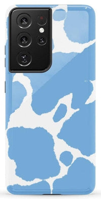 Current MOOd | Light Blue Cow Print Samsung Case Samsung Case Casetry Galaxy S21 Ultra