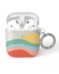 AirPods Case SHOPSTORM_HIDDEN_PRODUCT Casely Club Here Comes the Sun | Colorblock Sunset AirPods Case 