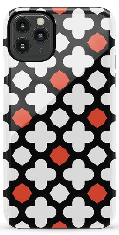 Red Lattice Tile | High Contrast Design Case Phone Case Casetry Essential iPhone 11 Pro Max 