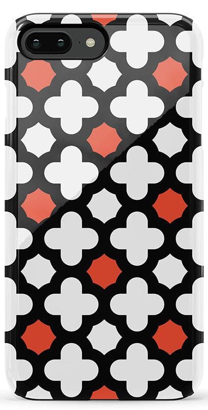 Red Lattice Tile | High Contrast Design Case Phone Case Casetry Essential iPhone 6/7/8 Plus 