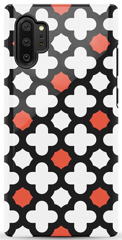 Red Lattice Tile | High Contrast Design Case Phone Case Casetry Essential Galaxy Note 10 Plus 