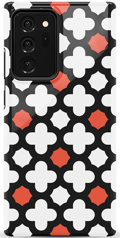 Red Lattice Tile | High Contrast Design Case Phone Case Casetry Essential Galaxy Note 20 Ultra 