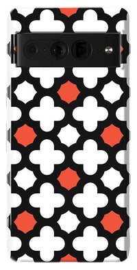 Red Lattice Tile | High Contrast Design Case Phone Case Casetry Essential Google Pixel 7 Pro 