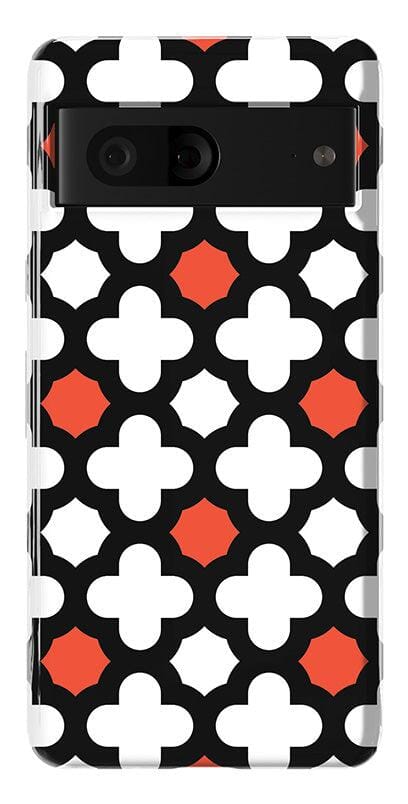 Red Lattice Tile | High Contrast Design Case Phone Case Casetry Essential Google Pixel 7 