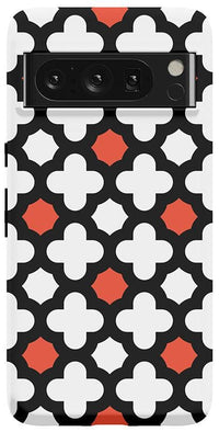 Red Lattice Tile | High Contrast Design Case Phone Case Casetry Essential Google Pixel 8 Pro 