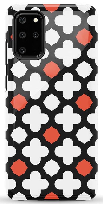 Red Lattice Tile | High Contrast Design Case Phone Case Casetry Essential Galaxy S20 Plus 
