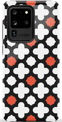 Red Lattice Tile | High Contrast Design Case Phone Case Casetry Essential Galaxy S20 Ultra 