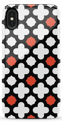 Red Lattice Tile | High Contrast Design Case Phone Case Casetry Essential iPhone XS Max 