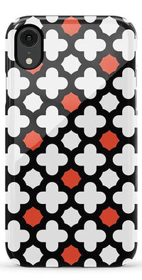 Red Lattice Tile | High Contrast Design Case Phone Case Casetry Essential iPhone XR 