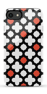 Red Lattice Tile | High Contrast Design Case Phone Case Casetry Essential iPhone SE (2020 & 2022) 