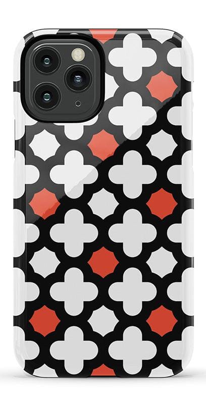 Red Lattice Tile | High Contrast Design Case Phone Case Casetry Essential iPhone 11 Pro 