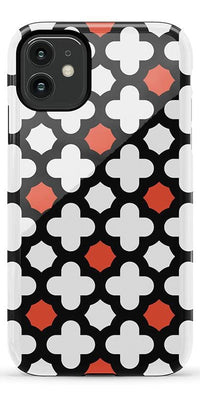 Red Lattice Tile | High Contrast Design Case Phone Case Casetry Essential iPhone 11 