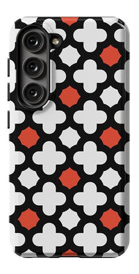 Red Lattice Tile | High Contrast Design Case Phone Case Casetry Essential Galaxy S24 