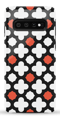 Red Lattice Tile | High Contrast Design Case Phone Case Casetry Essential Galaxy S10 