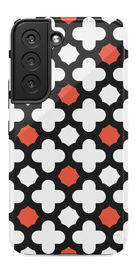 Red Lattice Tile | High Contrast Design Case Phone Case Casetry Essential Galaxy S22 