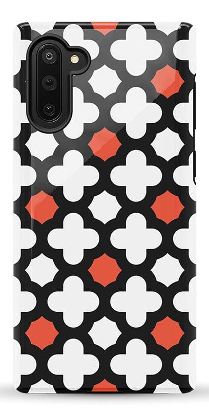 Red Lattice Tile | High Contrast Design Case Phone Case Casetry Essential Galaxy Note 10 