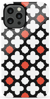 Red Lattice Tile | High Contrast Design Case Phone Case Casetry Essential iPhone 12 Pro Max 