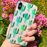 Cactus Patterned Clear Floral Samsung Case Samsung Case get.casely 