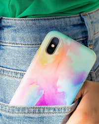 Painting in Pastels | Rainbow Watercolor Case iPhone Case get.casely 