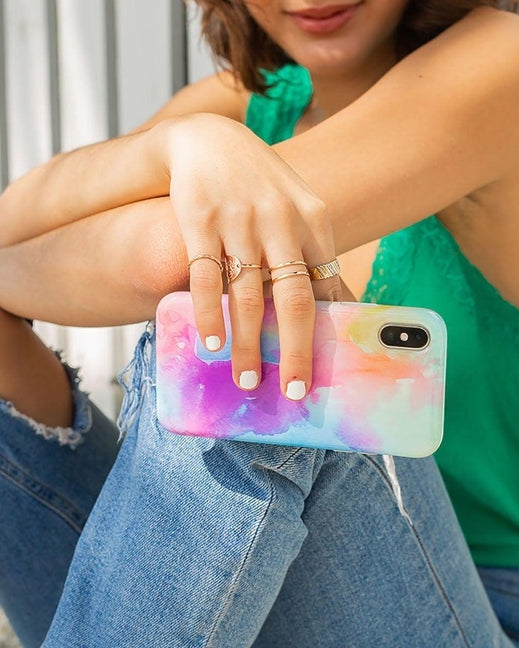 Painting in Pastels | Rainbow Watercolor Case iPhone Case get.casely 