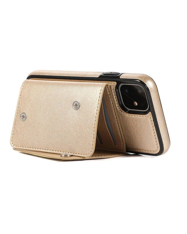 Gold Vegan Leather | Wallet Case iPhone Case get.casely 