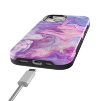 Tie Dying Over You | Purple Marble iPhone Case iPhone Case get.casely 