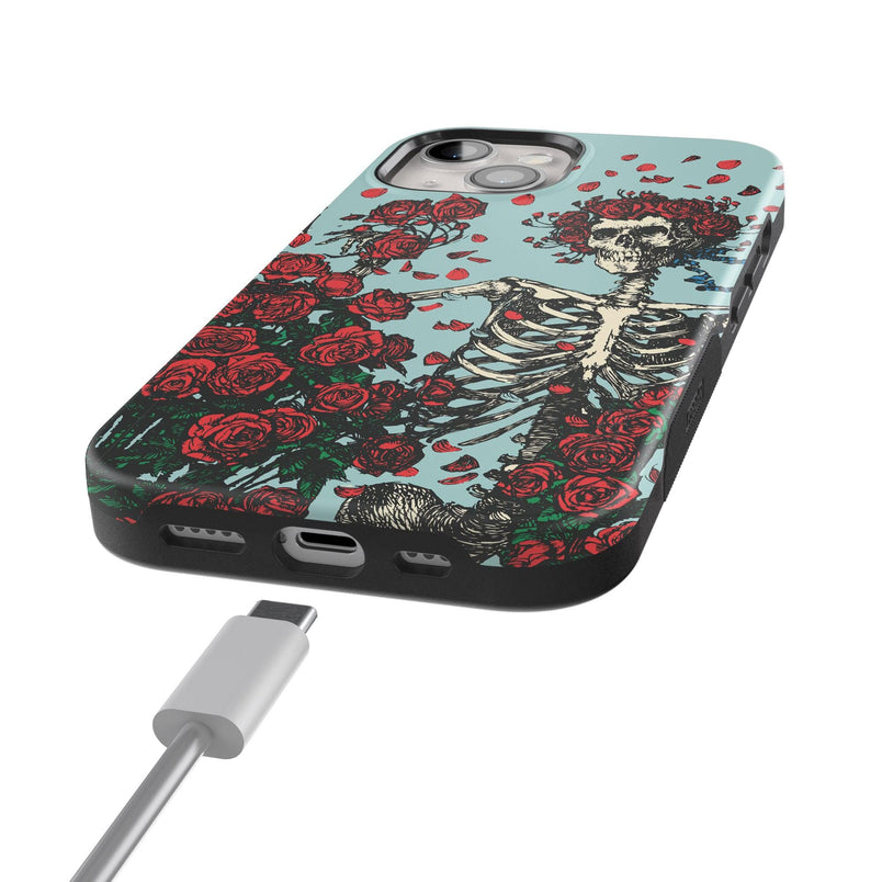 Forever Grateful | Grateful Dead Skeleton Floral Case iPhone Case Grateful Dead