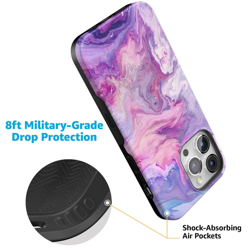 Tie Dying Over You | Purple Marble iPhone Case iPhone Case get.casely 