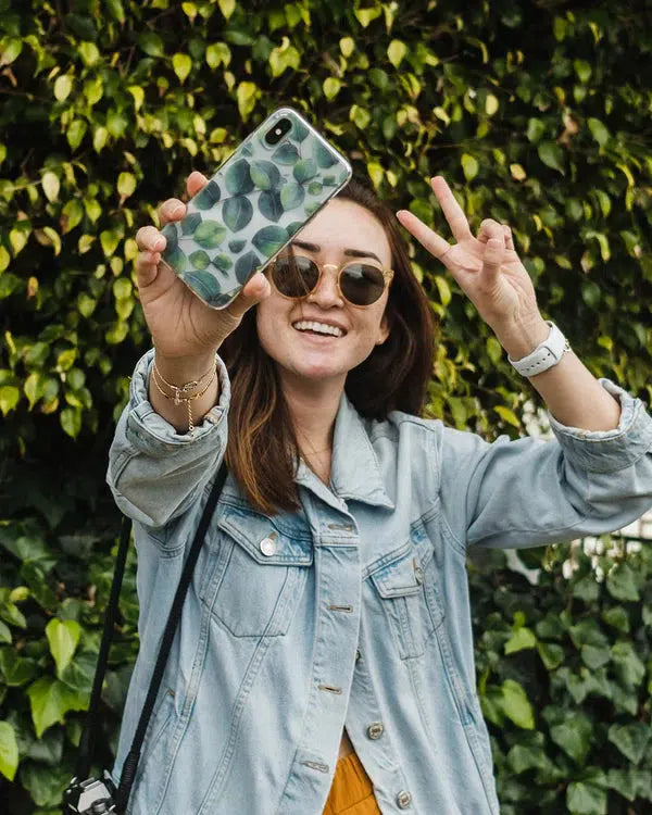 Leaf Me Alone | Green Floral Print Case iPhone Case get.casely 