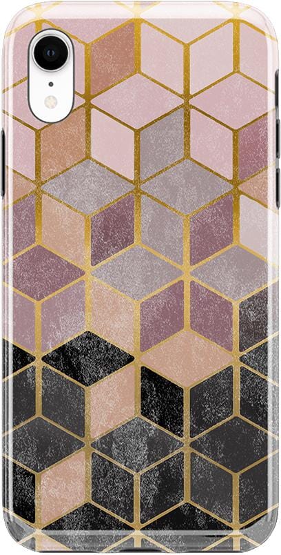 Stepping Up | Geo Rose Gold Marble Case iPhone Case get.casely Classic iPhone XR 