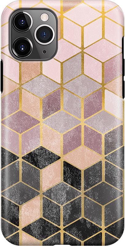 Stepping Up | Geo Rose Gold Marble Case iPhone Case get.casely Classic iPhone 11 Pro Max 