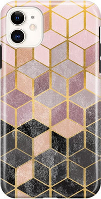 Stepping Up | Geo Rose Gold Marble Case iPhone Case get.casely Classic iPhone 11 