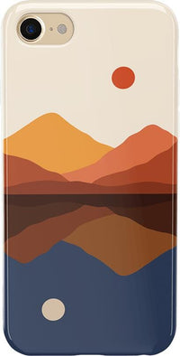 Opposites Attract | Day & Night Colorblock Mountains Case iPhone Case get.casely Classic iPhone SE (2020 & 2022)