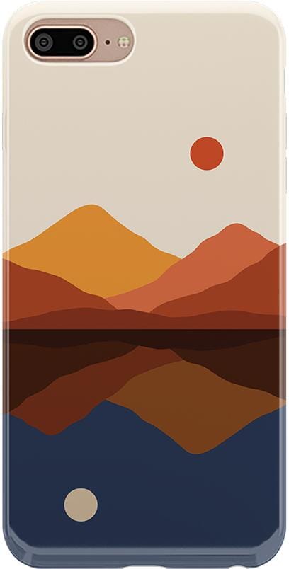 Opposites Attract | Day & Night Colorblock Mountains Case iPhone Case get.casely Classic iPhone 6/7/8 Plus