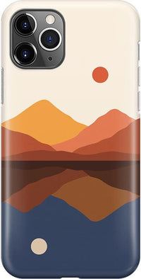 Opposites Attract | Day & Night Colorblock Mountains Case iPhone Case get.casely Classic iPhone 11 Pro Max