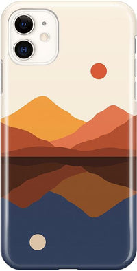 Opposites Attract | Day & Night Colorblock Mountains Case iPhone Case get.casely Classic iPhone 11