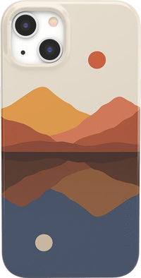 Opposites Attract | Day & Night Colorblock Mountains Case iPhone Case get.casely Classic iPhone 13 Mini