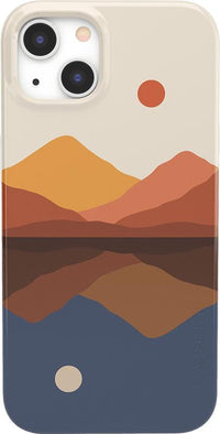 Opposites Attract | Day & Night Colorblock Mountains Case iPhone Case get.casely Classic + MagSafe® iPhone 13