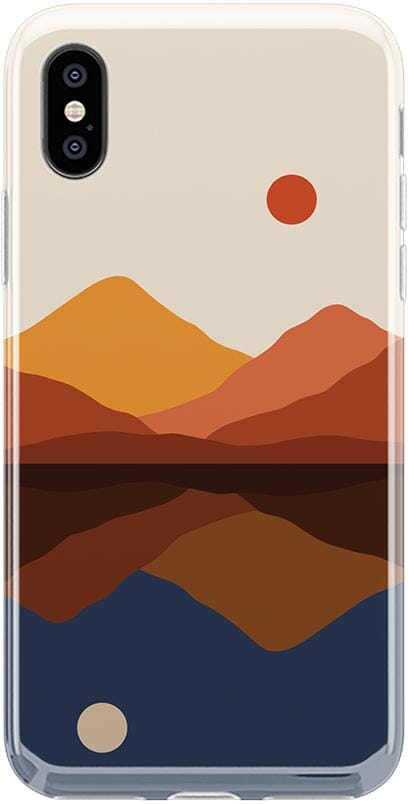Opposites Attract | Day & Night Colorblock Mountains Case iPhone Case get.casely Classic iPhone XS Max