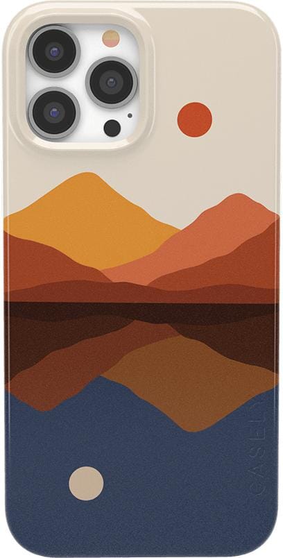 Opposites Attract | Day & Night Colorblock Mountains Case iPhone Case get.casely Classic + MagSafe® iPhone 13 Pro