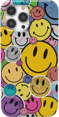 All Smiles | Smiley Face Sticker Case iPhone Case get.casely Classic + MagSafe® iPhone 13 Pro