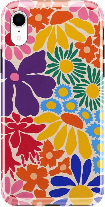 Flower Patch | Multi-Color Floral Case iPhone Case get.casely Classic iPhone XR