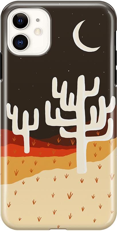 Desert Nights | Cactus Colorblock Case iPhone Case get.casely Classic iPhone 11 