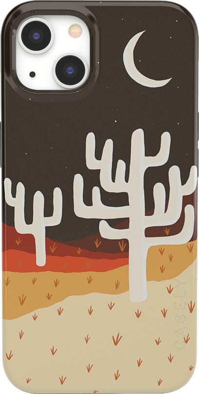 Desert Nights | Cactus Colorblock Case iPhone Case get.casely 